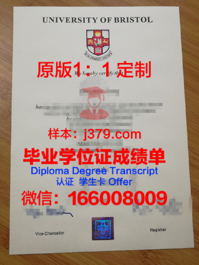 布里斯托大学毕业证认证成绩单Diploma